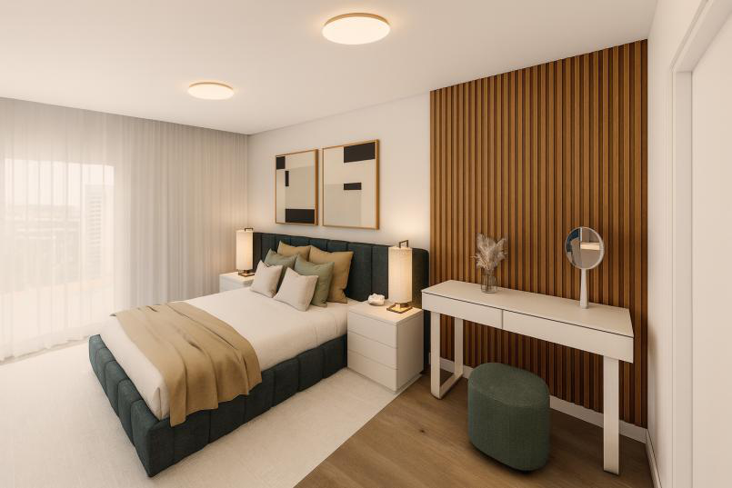 Quarto com iluminação natural — Edifício D. Dinis